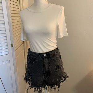 Forever 21 high waisted black shorts